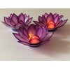 Om Gallery Capiz Shell Lotus Flower Decor Tealight Candle Holder