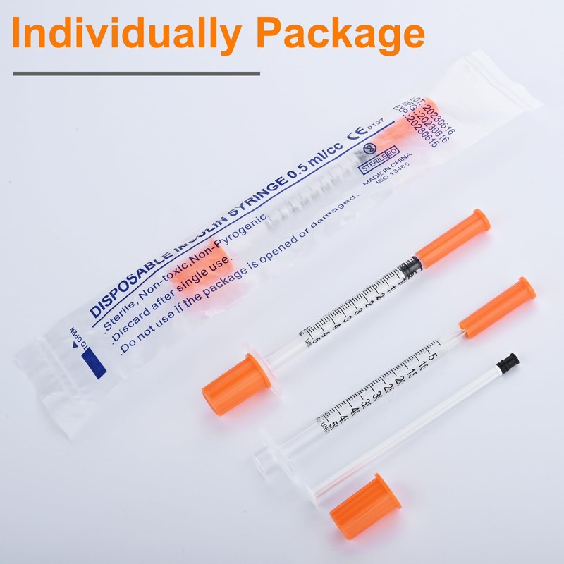 20 Pack 0.5ml Dispensing Measuring Tools, 0.29x13mm Individually Sealed, Lab