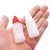 XIWENQUKU 2Pcs 15ml/0.5oz Plastic Dropper Bottles, Empty Squeezable Portable Travel
