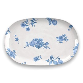 Abode Homewares Cottage Blue Floral, Oval Large Platter
