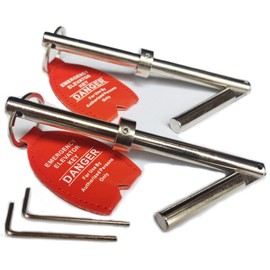 YnFag Emergency Key Solid Steel Elevator Door Key for door Elevator (2)
