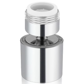 Raonlla Head Swing Sink Switching Shower External Screw Type Kitchen Faucet Shower Water Saving Male Thread 0.9 inches (24 mm)