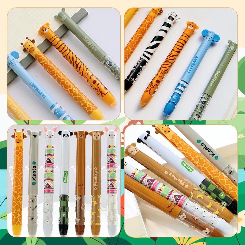 Pack of 12 Erasable Pens, 0.7 mm Erasable Ballpoint Pens