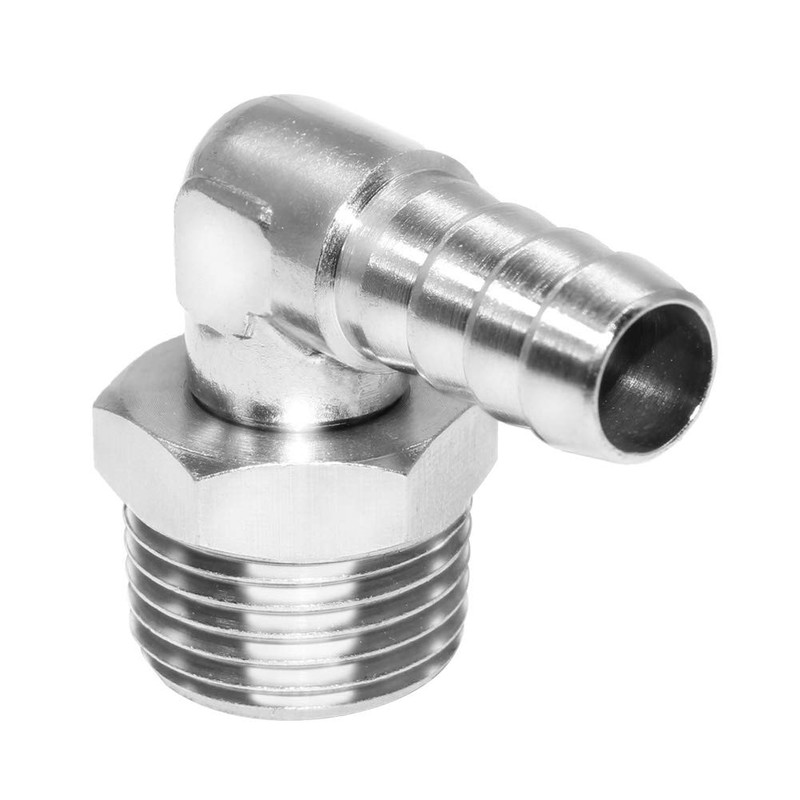 Joywayus Swivel 90 Degree Elbow,3/8" Hose Barb x 1/2" Male