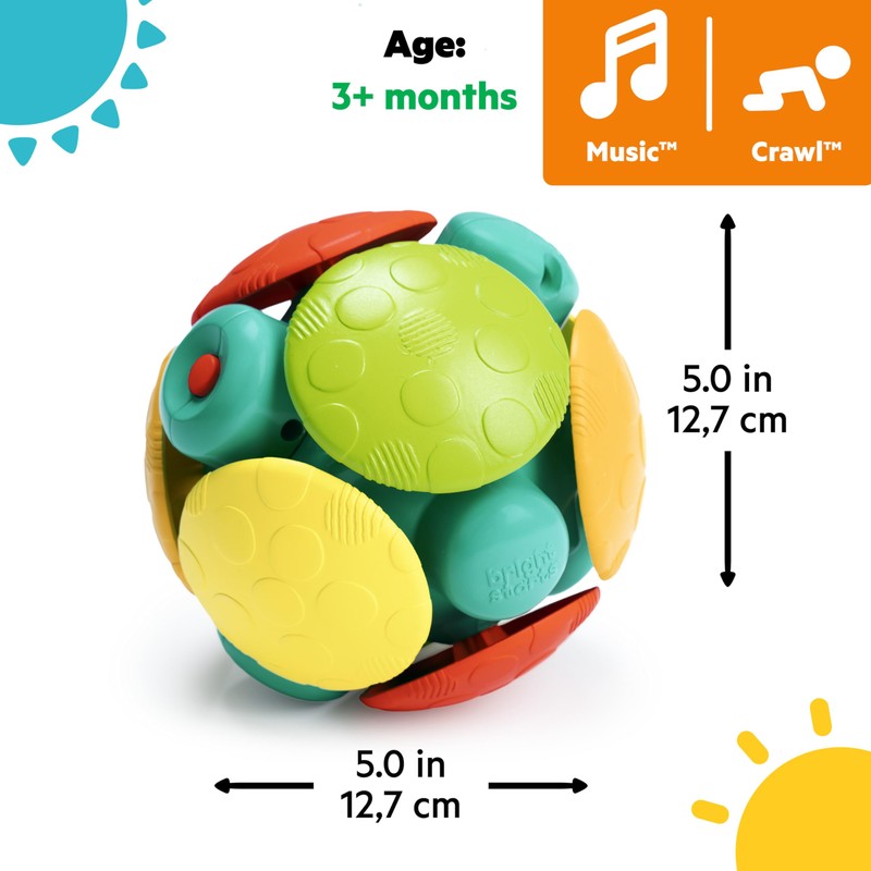 Bright Starts Wobble Bobble Activity Ball Toy, Baby & Toddler