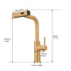 Modern Single Handle Pull Out Stainless Steel Kitchen Sink Faucet