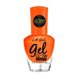 L.A.girl Gel Glow Nail Polish 0.47 oz- 8 Colors, No UV Light Needed, Gel like Finish Polish (Flickering Flame)