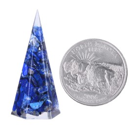 Nupuyai Hexagon Healing Crystal Pyramid Decoration, 6 Faceted Reiki Chakra Crystal Stones Set for Meditation Therapy Decoration Pack of 7