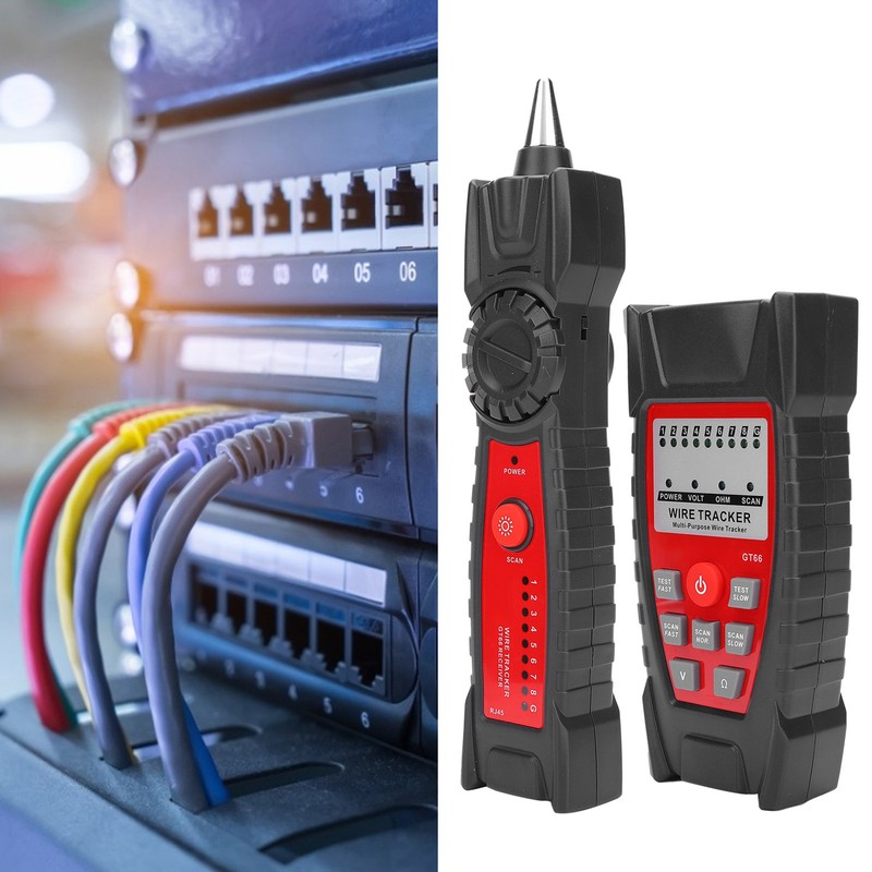 GT66 RJ11/RJ45 Multifunctional Cable Tester Line Finder Net Cable Detector