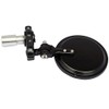 MotorToGo One Pair Black CNC 7/8" Handlebar Foldable Round Mirrors