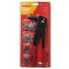 Rivet Gun With 4 Interchangeabe Nozzle Hand Riveter Complete Riveting