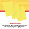 School Smart 085543 Folding Bristol Tagboard,Yellow, 12" W x 18"