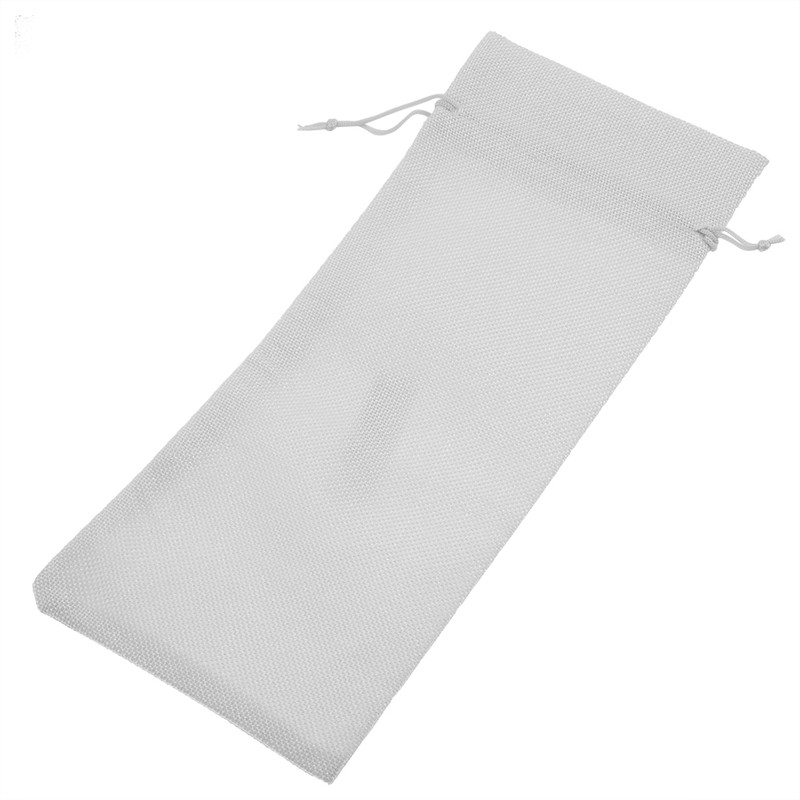 12pcs Simple Linen Fabric Wine Bag with Drawstring Champagne Decorative
