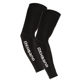 Rehband QD Arm Sleeve, Arm Sleeve, Compression Bandage for Basketball, Handball and Fitness, Arm Protection, Colour: Black, Size: XXL/XXXL