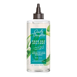 Carol's Daughter Wash Day Delight Love At First Wash Champú sin sulfato de agua a espuma con aloe y agua micelar, sin parabenos, silicona y champú micelar, mejor para cabello rizado y rizado, 16.9 floz