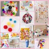 Felt Balls Colourful Mini Pompoms for Crafts for Easter Colourful