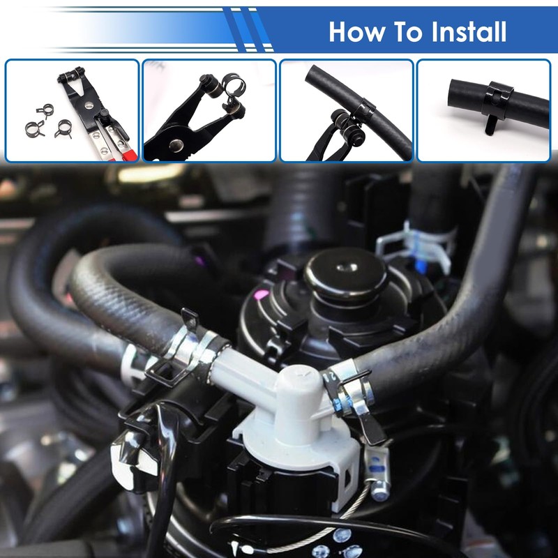 smseace 75Pcs Spring Band Hose Clamp 19 21 23 24