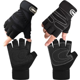 BDSHUNBF 4 Pcs Weight Lifting Gloves Gym Gloves, Workout Gloves Training Weight Lifting Gloves, Protection Exercise Fitness Workout Gloves, Exercise Cycling Breathable and Snug Fit for Men and Women