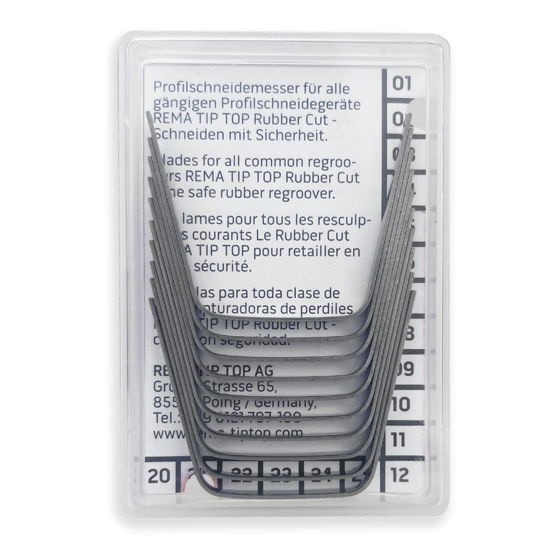 Rema Tip Top 10 W-6 Tire Regroover Angle Edge Blades,