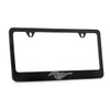 Ford Mach-E Black Coated Metal License Plate Frame with Exposed