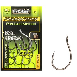 PRO FILSTAR Pack of 10 Fishing Hooks Set N10 - Premium Method Feeder - Carp Fishing Hooks - Carp Fishing Accessories - Pop Up Boilies Carp Hooks - Carp Fishing Hooks - Fishing Accessories Carp - Carp