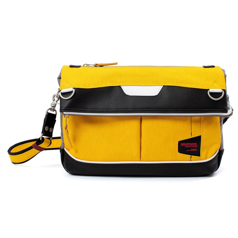 Mustache JEV-4000 Evangelion Collaboration Shoulder Bag, Heathered Polyester, Synthetic Leather,