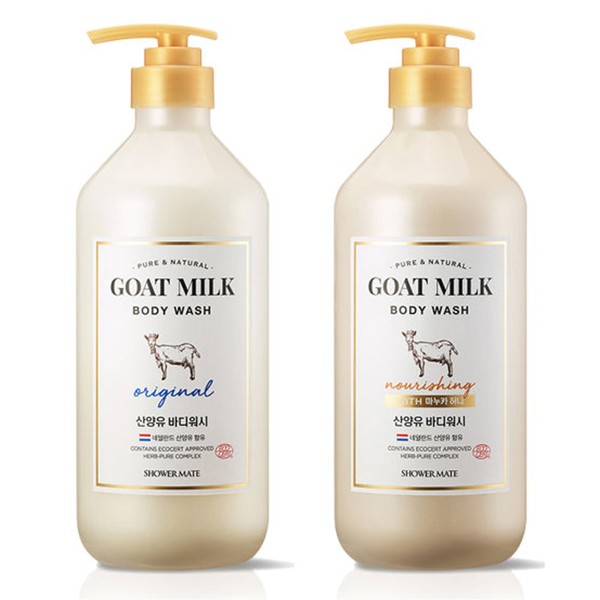 [Shower Mate] Goat milk body wash 800ml, choose 1 out of 2 types, Manuka
