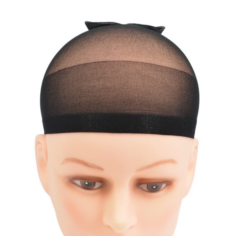 Pack of 4 Wig Caps Stretch Nylon Wig Stocking Caps