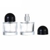 YORROR 2 Pack Clear Glass Perfume Atomizer,50ml Round Empty Perfume