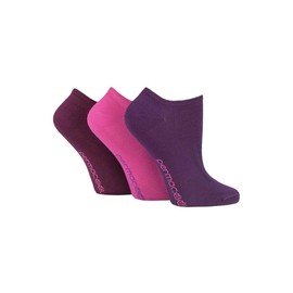 Permacool SockShop Evaporation Cooling TRAINER Socks, for frier, cooler feet - 4 Colours, 4 Sizes UNISEX (Pink/Purple, uk 3-5 1/2 eur 34-38)