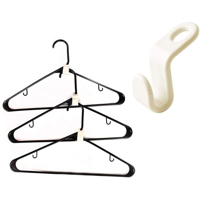 30pcs Plastic Connector Hooks Clothes Hanger, Mini Cascading Clothes Hangers