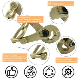 3 Ton Auto Body Pulling Clamp, Jiaroutk Self-Tightening Scissor Clamp Serrated Jaw Pulling, Auto Body Repair Pulling Pull Clamp Body Repair