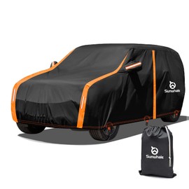 Sunwhale Car Cover Waterproof All Weather for SUV Automobiles UV Protection Snowproof Rain Sun Full Car Cover with Door Zipper Full Exterior Outdoor Car Cover Universal Fit SUV Up to 200’’