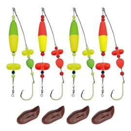 NGOFF-Catfish Bait -Strange Cat Fish Rig -Catfish Float RIGS- Catfish Tackle Float with Rattlesnake Fishing Equipment (5/0)