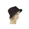 Attractive Ladies Wax Hat Ruched Size 57cm