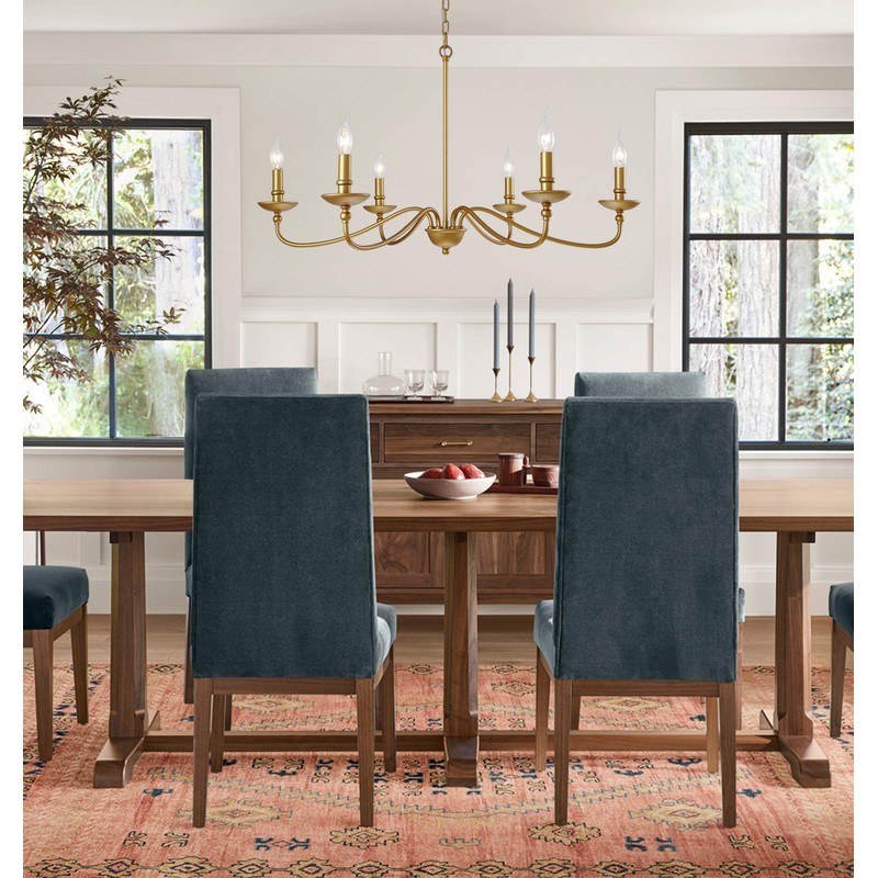 SEOL-Light 36" Dia Classic Candelabra Style Large Farmhouse Chandeliers Dining