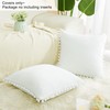 PiccoCasa Velvet Pillow Covers Throw Pillow Covers with Balls for