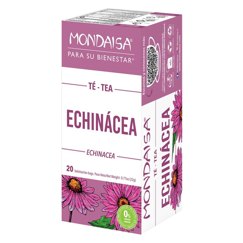 MONDAISA - Echinacea Tea, 20 Tea Bags (Pack of 4),