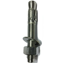 KolotovichTool Pack of 10, 3/8" x 5" Concrete Wedge Anchor Stainless Steel Grade 304 Fastener Kit Bolt Set RE-4036DD