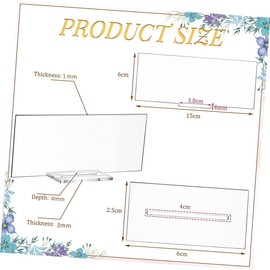 Ciieeo 10pcs Clear Acrylic Blank Place Cards DIY Name Signs for Weddings Birthdays Anniversaries Modern Design Safe Edges Versatile Use