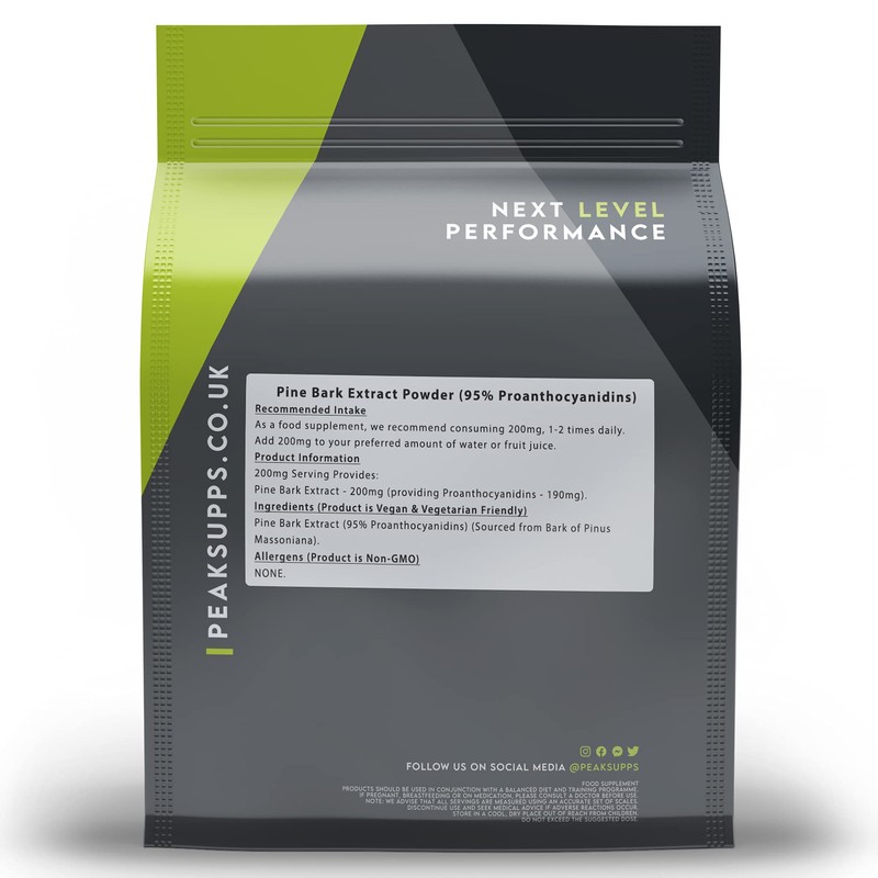Pine Bark Extract Powder | Pure | 95% Proanthocyanidins (500g)