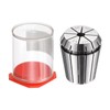 sourcing map ER32 Collet 6 mm Chuck 65Mn Steel for