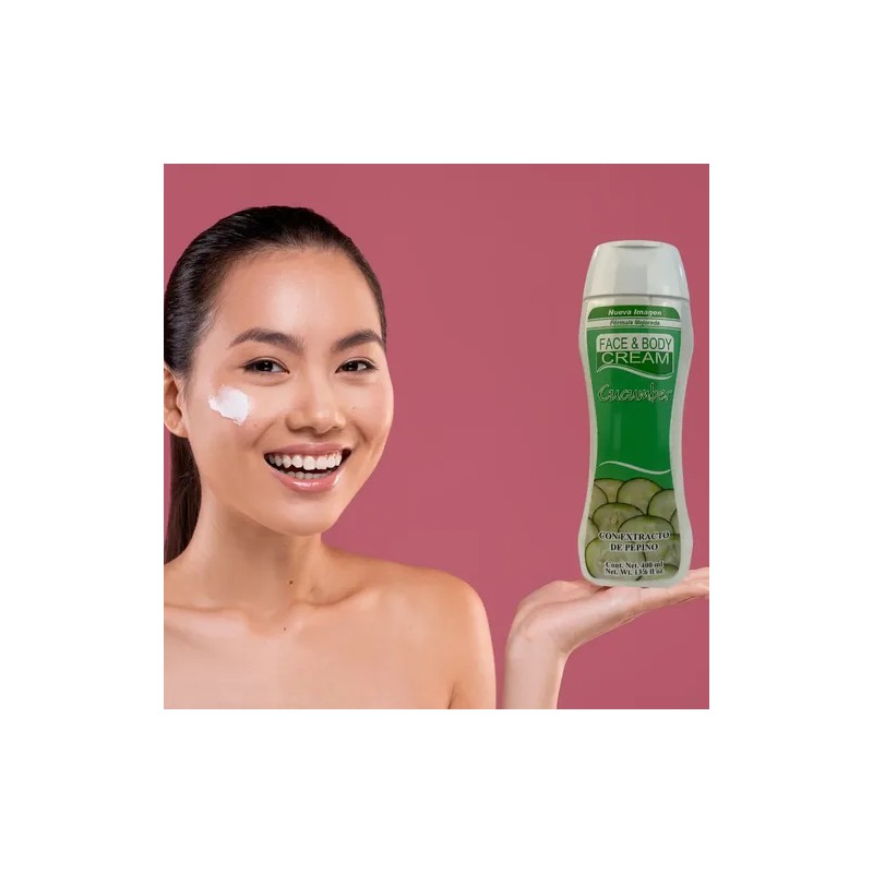 Crema Corporal Pepino Face & Body Hidratante Bellapiel 400ml