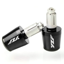 22mm 7/8" Motorcycle Handlebar Plugs End Caps - 2Pcs Grip Ends, Fit with Yamaha YZF R1 R3 R6 R7 R125 R6S R25 R3 600R (Black)