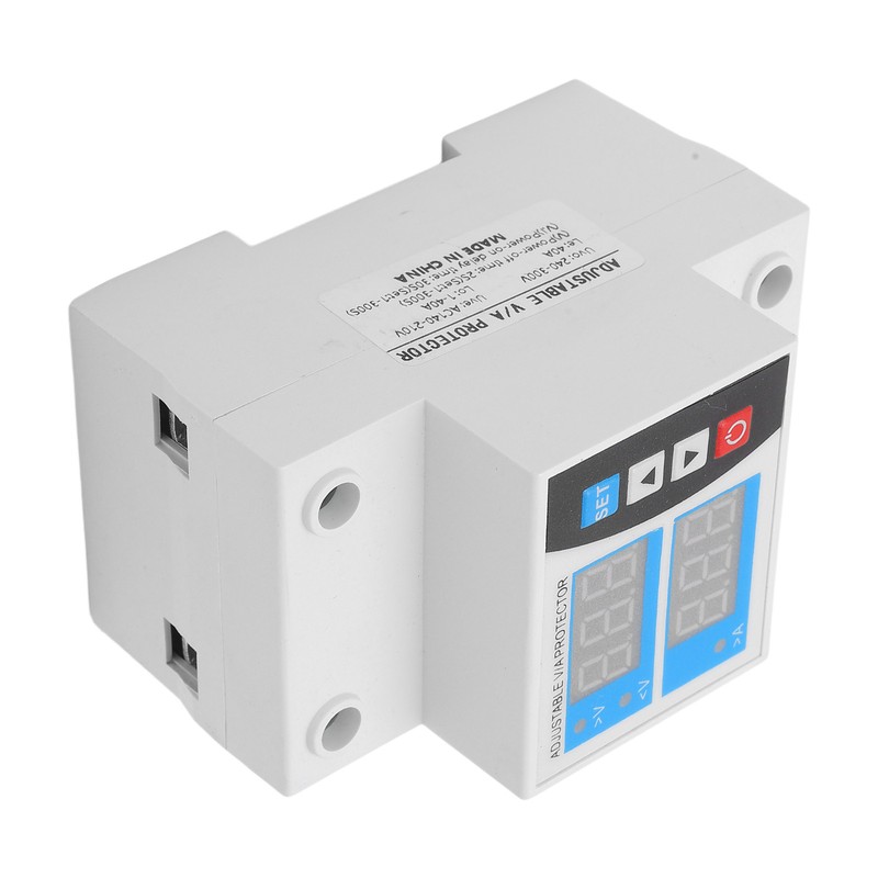 Over Under Voltage Protective Device Digital Display Protector Auto Reset