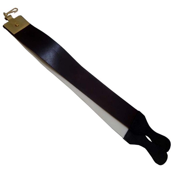ToolUSA Double Razor Strops For Barber Shop - Leather And Nylon With Stainless Steel Fitting: B-STROP