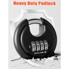 DELSWIN 4-Digit Disc Combination Lock Outdoor - Heavy Duty Combination