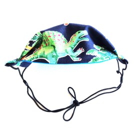 Dinosaur Prints 3D Dimensional Origami Children Size Face Mask for Kids - READY TO SHIP