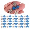 50 Sets Star Shape Rivet Screw Anti‑Rust Clothes Decoration Accessories