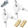 Batheidon 2 x 50mm Steel Coupler Locks Compatible with Earth,
